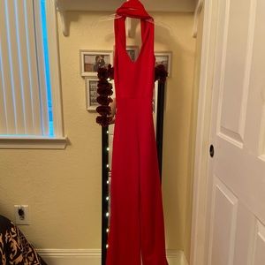Red Backless Jumper/Romper